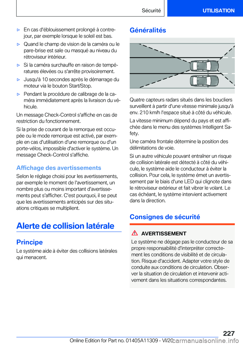 BMW 5 SERIES 2021  Notices Demploi (in French) 'x�E�n��c�a�s��d�'�é�b�l�o�u�i�s�s�e�m�e�n�t��p�r�o�l�o�n�g�é��