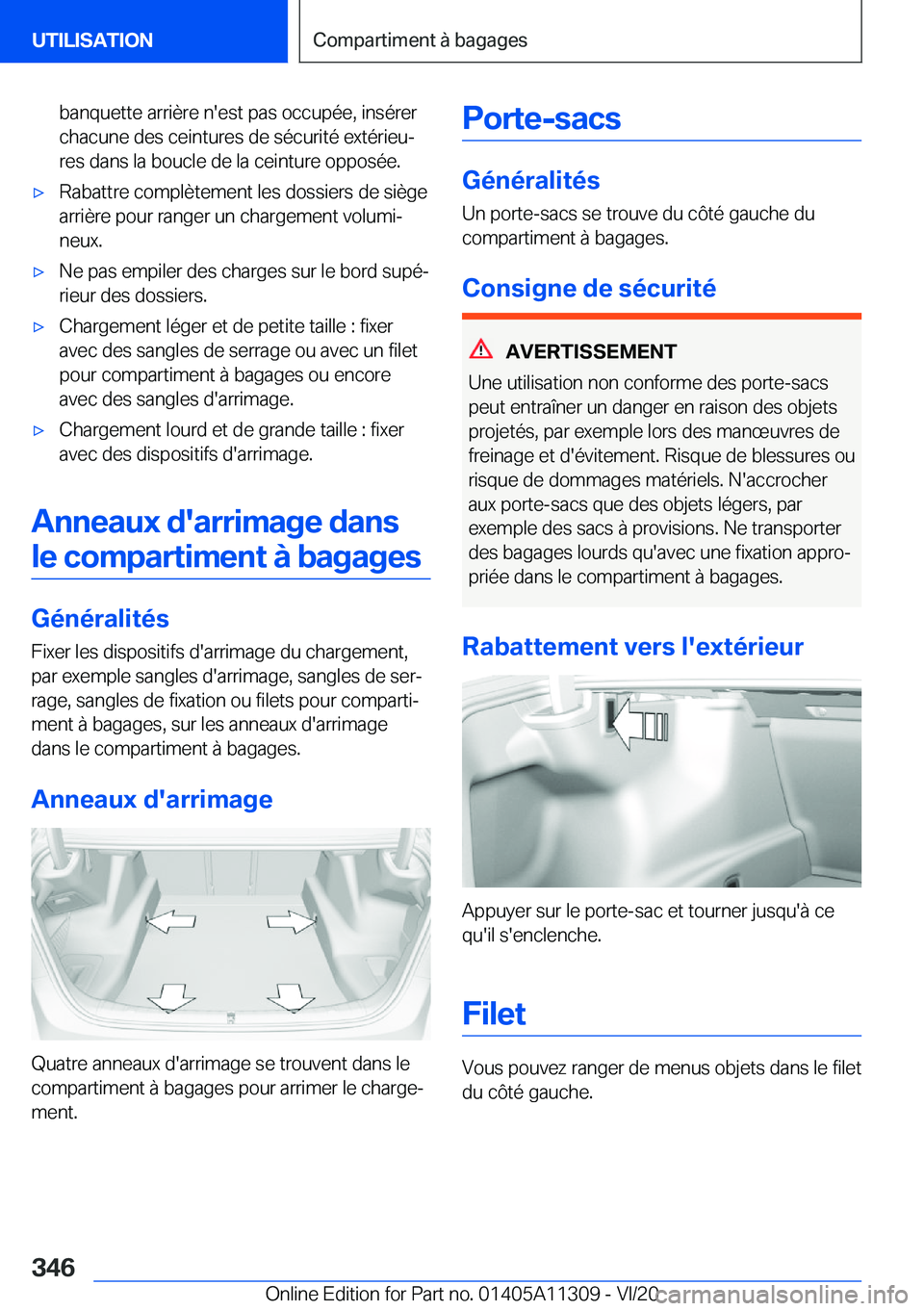 BMW 5 SERIES 2021  Notices Demploi (in French) �b�a�n�q�u�e�t�t�e��a�r�r�i�è�r�e��n�'�e�s�t��p�a�s��o�c�c�u�p�é�e�,��i�n�s�é�r�e�r�c�h�a�c�u�n�e��d�e�s��c�e�i�n�t�u�r�e�s��d�e��s�é�c�u�r�i�t�é��e�x�t�é�r�i�e�uj�r�e�s��d�a�n�s