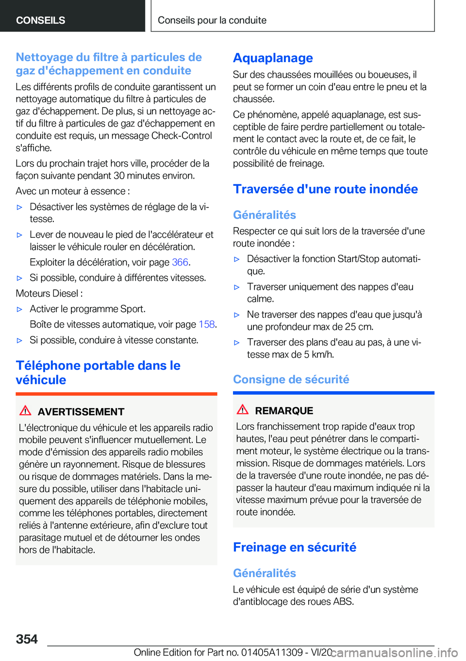 BMW 5 SERIES 2021  Notices Demploi (in French) �N�e�t�t�o�y�a�g�e��d�u��f�i�l�t�r�e��