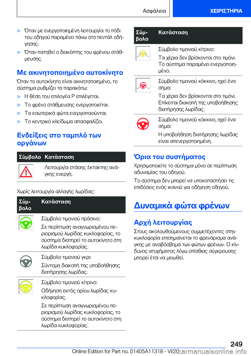 BMW 5 SERIES 2021  ΟΔΗΓΌΣ ΧΡΉΣΗΣ (in Greek) 'xPgs`�_w�w`wdubcb\y_o`y�^w\gbhduRs�gb�cov\gbh�bvyubp�csds_o`w\�cn`l�fgb�cw`gn^�bvpjuyfye�.'xPgs`�c