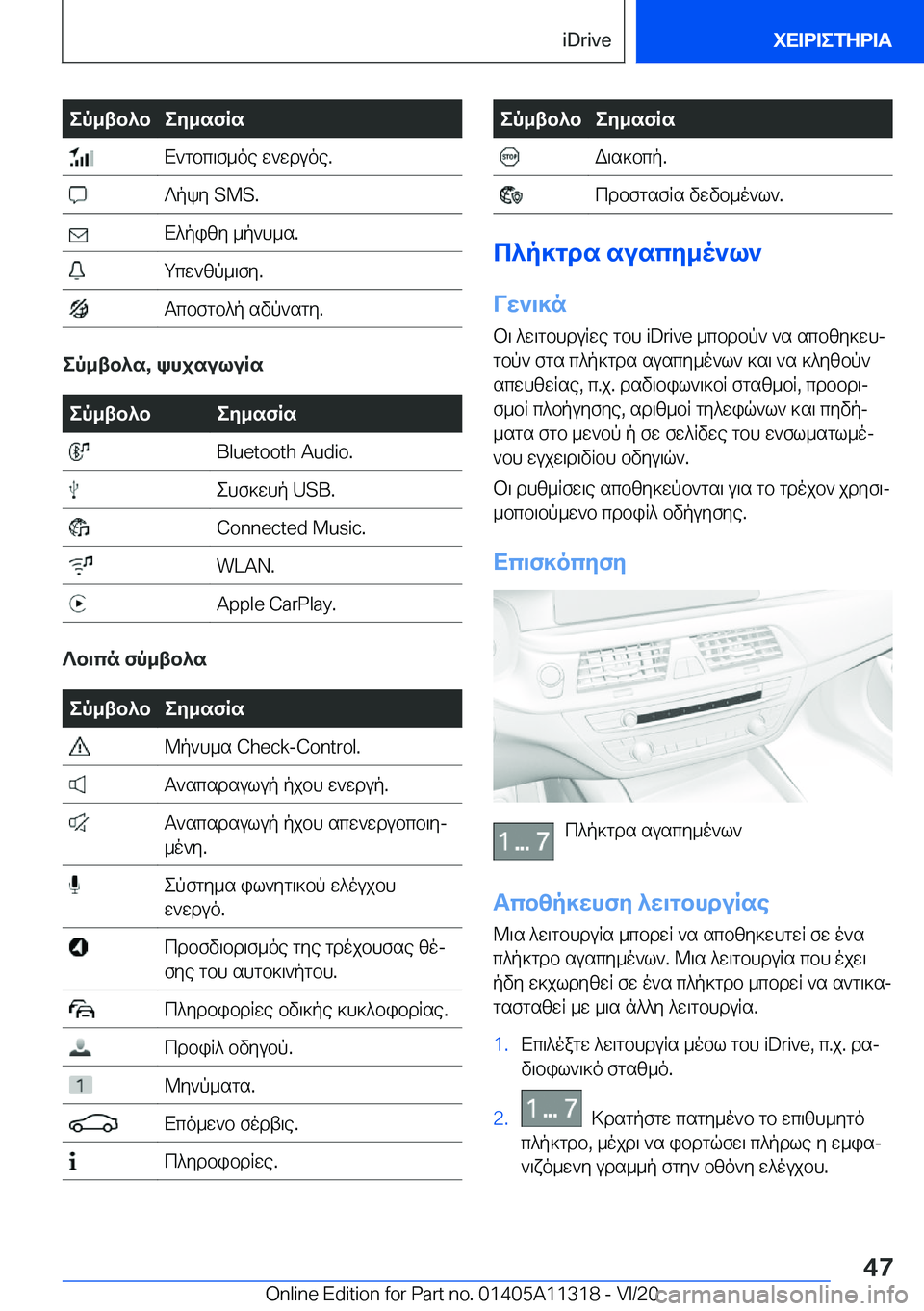 BMW 5 SERIES 2021  ΟΔΗΓΌΣ ΧΡΉΣΗΣ (in Greek) ep_tb^bey_sfRs�X`gbc\f_oe�w`wduoe�.�?pky��S�M�S�.�X^pizy�_p`h_s�.�gcw`zp_\fy�.�Tcbfgb^p�svp`sgy�.
ep_tb^s�,�k