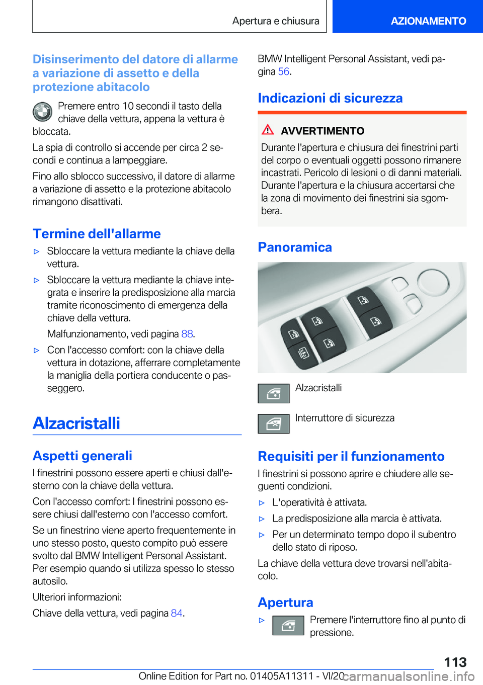 BMW 5 SERIES 2021  Libretti Di Uso E manutenzione (in Italian) �D�i�s�i�n�s�e�r�i�m�e�n�t�o��d�e�l��d�a�t�o�r�e��d�i��a�l�l�a�r�m�e
�a��v�a�r�i�a�z�i�o�n�e��d�i��a�s�s�e�t�t�o��e��d�e�l�l�a
�p�r�o�t�e�z�i�o�n�e��a�b�i�t�a�c�o�l�o
�P�r�e�m�e�r�e��e�n�t�