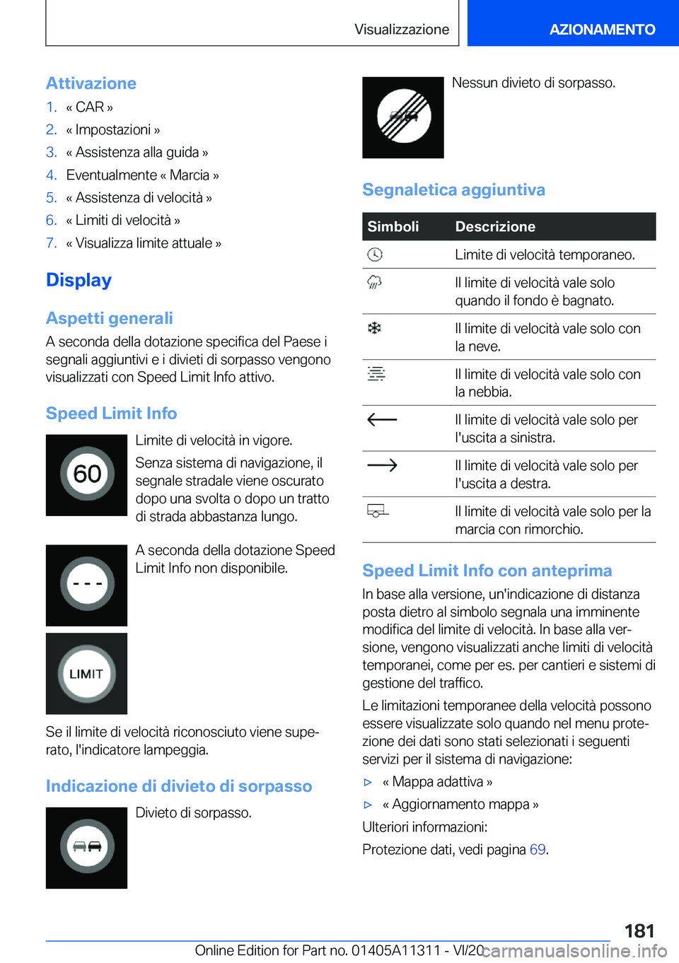 BMW 5 SERIES 2021  Libretti Di Uso E manutenzione (in Italian) �A�t�t�i�v�a�z�i�o�n�e�1�.�«��C�A�R��{�2�.�«��I�m�p�o�s�t�a�z�i�o�n�i��{�3�.�«��A�s�s�i�s�t�e�n�z�a��a�l�l�a��g�u�i�d�a��{�4�.�E�v�e�n�t�u�a�l�m�e�n�t�e��«��M�a�r�c�i�a��{�5�.�«��A�s�