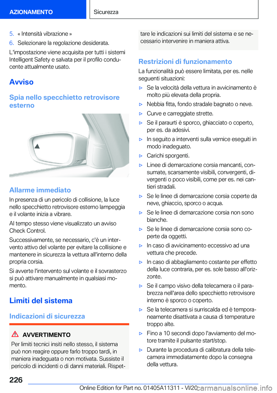 BMW 5 SERIES 2021  Libretti Di Uso E manutenzione (in Italian) �5�.�«��I�n�t�e�n�s�i�t�