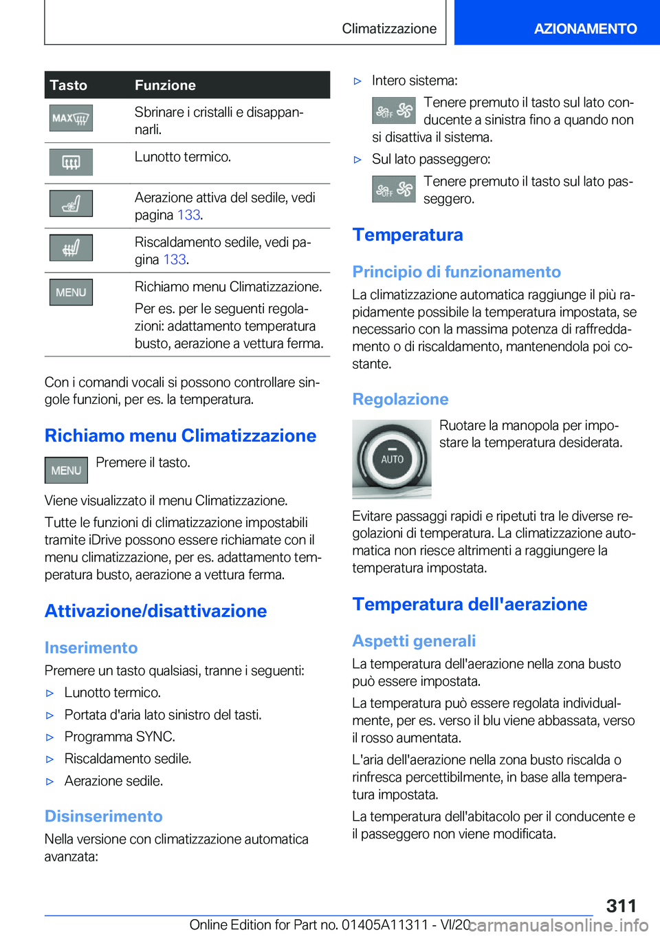 BMW 5 SERIES 2021  Libretti Di Uso E manutenzione (in Italian) �T�a�s�t�o�F�u�n�z�i�o�n�e�S�b�r�i�n�a�r�e��i��c�r�i�s�t�a�l�l�i��e��d�i�s�a�p�p�a�nª
�n�a�r�l�i�.�L�u�n�o�t�t�o��t�e�r�m�i�c�o�.�A�e�r�a�z�i�o�n�e��a�t�t�i�v�a��d�e�l��s�e�d�i�l�e�,��v�e�d