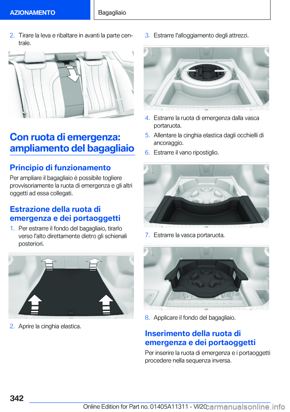 BMW 5 SERIES 2021  Libretti Di Uso E manutenzione (in Italian) �2�.�T�i�r�a�r�e��l�a��l�e�v�a��e��r�i�b�a�l�t�a�r�e��i�n��a�v�a�n�t�i��l�a��p�a�r�t�e��c�e�nª
�t�r�a�l�e�.
�C�o�n��r�u�o�t�a��d�i��e�m�e�r�g�e�n�z�a�:
�a�m�p�l�i�a�m�e�n�t�o��d�e�l��b