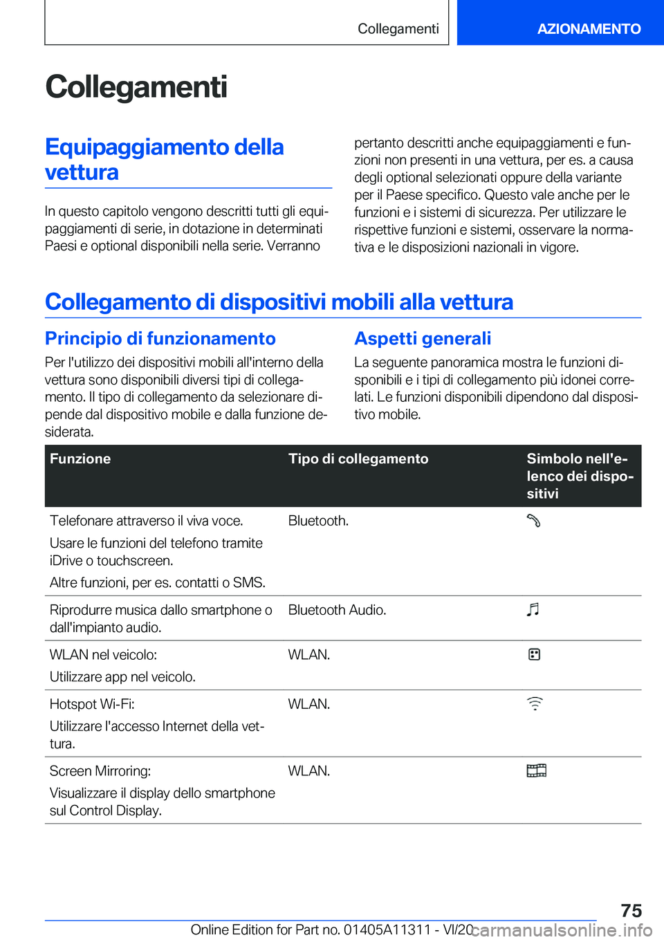 BMW 5 SERIES 2021  Libretti Di Uso E manutenzione (in Italian) �C�o�l�l�e�g�a�m�e�n�t�i�E�q�u�i�p�a�g�g�i�a�m�e�n�t�o��d�e�l�l�a�v�e�t�t�u�r�a
�I�n��q�u�e�s�t�o��c�a�p�i�t�o�l�o��v�e�n�g�o�n�o��d�e�s�c�r�i�t�t�i��t�u�t�t�i��g�l�i��e�q�u�iª
�p�a�g�g�i�a�