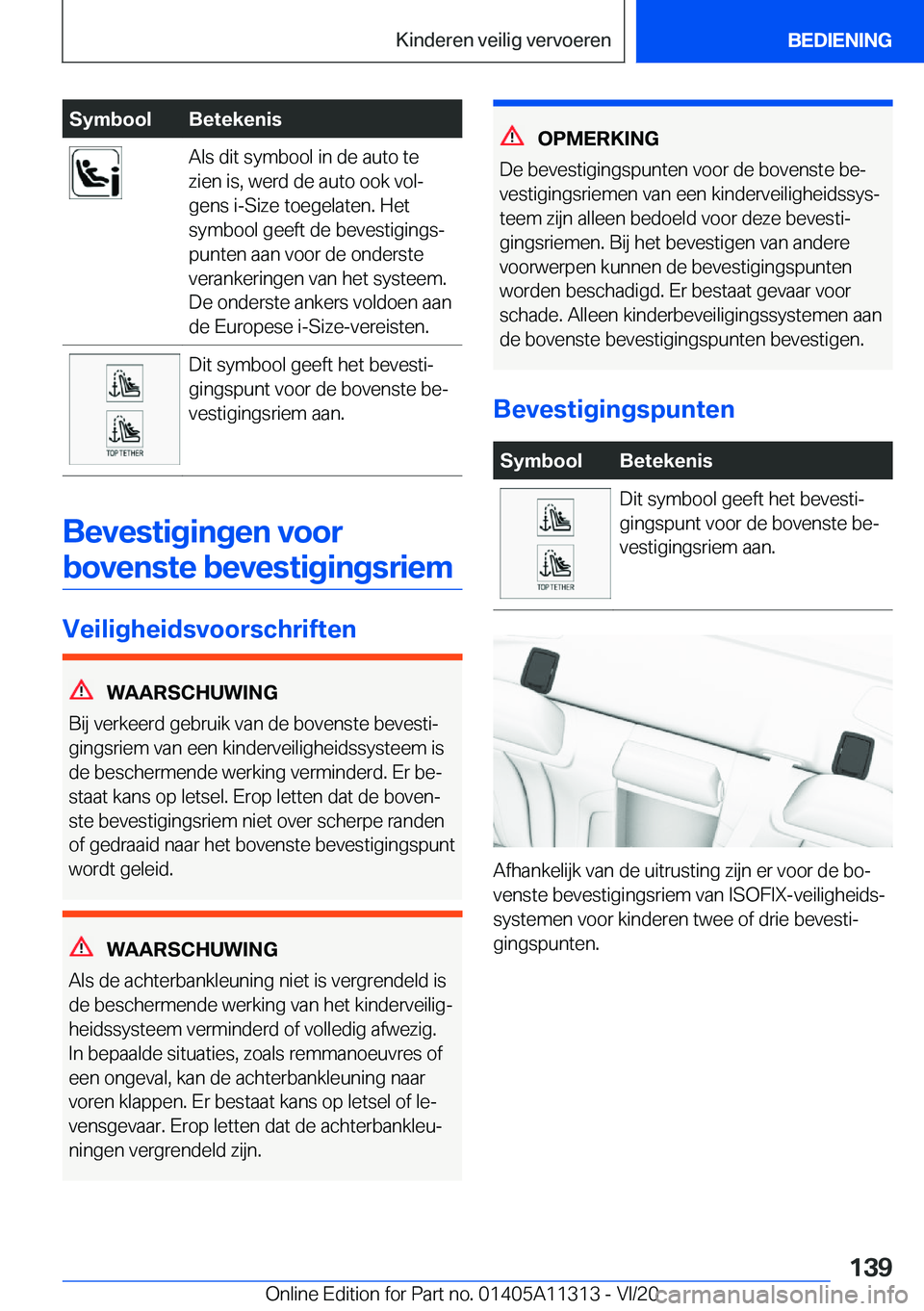 BMW 5 SERIES 2021  Instructieboekjes (in Dutch) �S�y�m�b�o�o�l�B�e�t�e�k�e�n�i�s�A�l�s��d�i�t��s�y�m�b�o�o�l��i�n��d�e��a�u�t�o��t�e
�z�i�e�n��i�s�,��w�e�r�d��d�e��a�u�t�o��o�o�k��v�o�lj
�g�e�n�s��i�-�S�i�z�e��t�o�e�g�e�l�a�t�e�n�.�