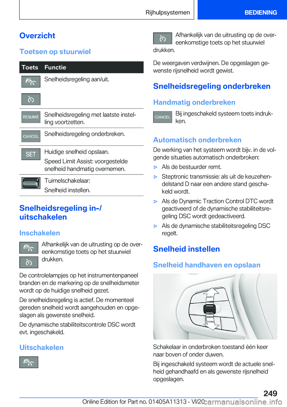 BMW 5 SERIES 2021  Instructieboekjes (in Dutch) �O�v�e�r�z�i�c�h�t�T�o�e�t�s�e�n��o�p��s�t�u�u�r�w�i�e�l�T�o�e�t�s�F�u�n�c�t�i�e�S�n�e�l�h�e�i�d�s�r�e�g�e�l�i�n�g��a�a�n�/�u�i�t�.�S�n�e�l�h�e�i�d�s�r�e�g�e�l�i�n�g��m�e�t��l�a�a�t�s�t�e��i�n�s