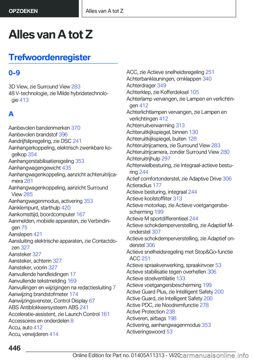 BMW 5 SERIES 2021  Instructieboekjes (in Dutch) �A�l�l�e�s��v�a�n��A��t�o�t��Z
�T�r�e�f�w�o�o�r�d�e�n�r�e�g�i�s�t�e�r�0�-�9
�3�D��V�i�e�w�,��z�i�e��S�u�r�r�o�u�n�d��V�i�e�w� �2�8�3�
�4�8��V�-�t�e�c�h�n�o�l�o�g�i�e�,��z�i�e��M�i�l�d�e�