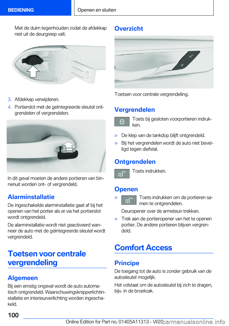 BMW 5 SERIES 2021  Instructieboekjes (in Dutch) �M�e�t��d�e��d�u�i�m��t�e�g�e�n�h�o�u�d�e�n��z�o�d�a�t��d�e��a�f�d�e�k�k�a�p
�n�i�e�t��u�i�t��d�e��d�e�u�r�g�r�e�e�p��v�a�l�t�.�3�.�A�f�d�e�k�k�a�p��v�e�r�w�i�j�d�e�r�e�n�.�4�.�P�o�r�t�i�e�