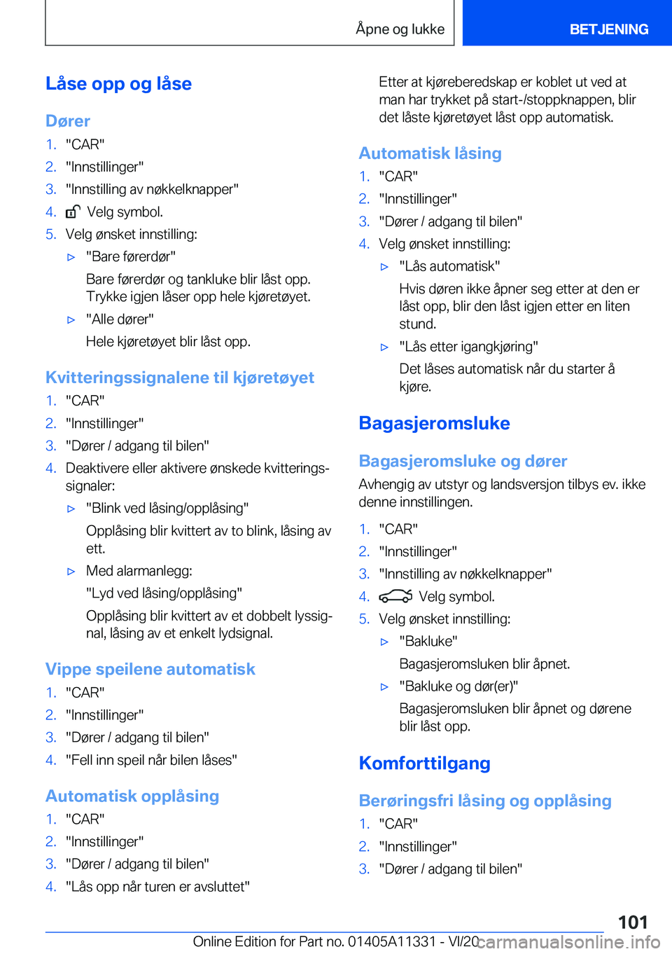 BMW 5 SERIES 2021  InstruksjonsbØker (in Norwegian) �L�å�s�e��o�p�p��o�g��l�å�s�e
�D�