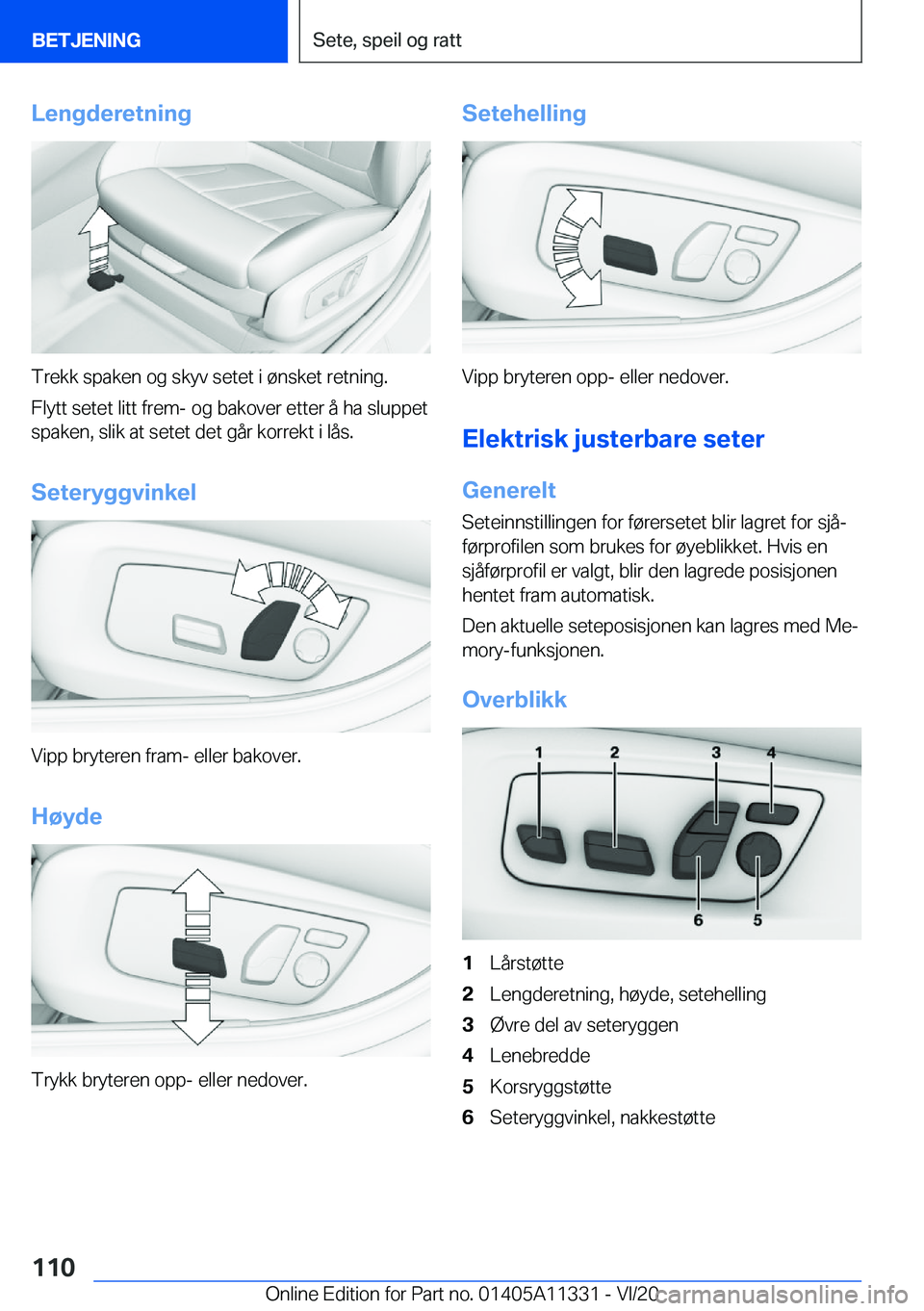 BMW 5 SERIES 2021  InstruksjonsbØker (in Norwegian) �L�e�n�g�d�e�r�e�t�n�i�n�g
�T�r�e�k�k��s�p�a�k�e�n��o�g��s�k�y�v��s�e�t�e�t��i��