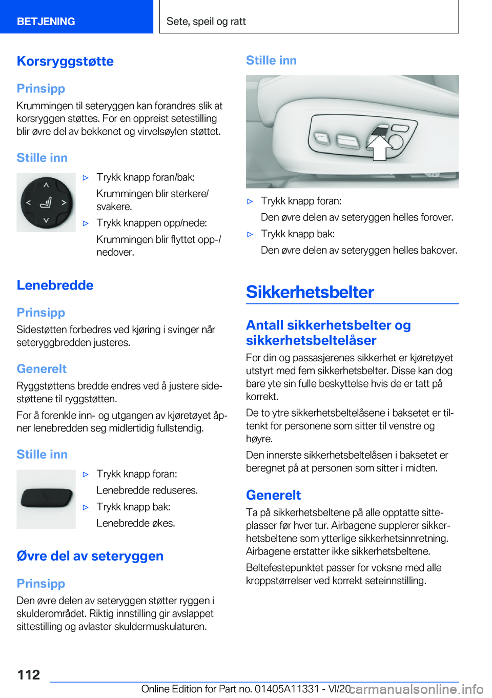 BMW 5 SERIES 2021  InstruksjonsbØker (in Norwegian) �K�o�r�s�r�y�g�g�s�t�