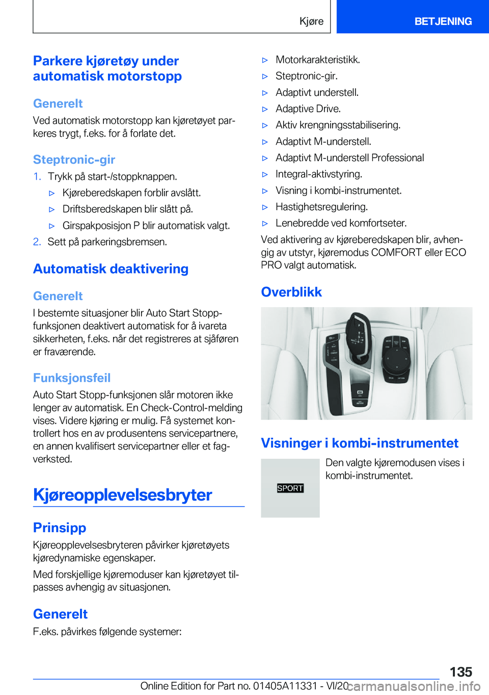BMW 5 SERIES 2021  InstruksjonsbØker (in Norwegian) �P�a�r�k�e�r�e��k�j�