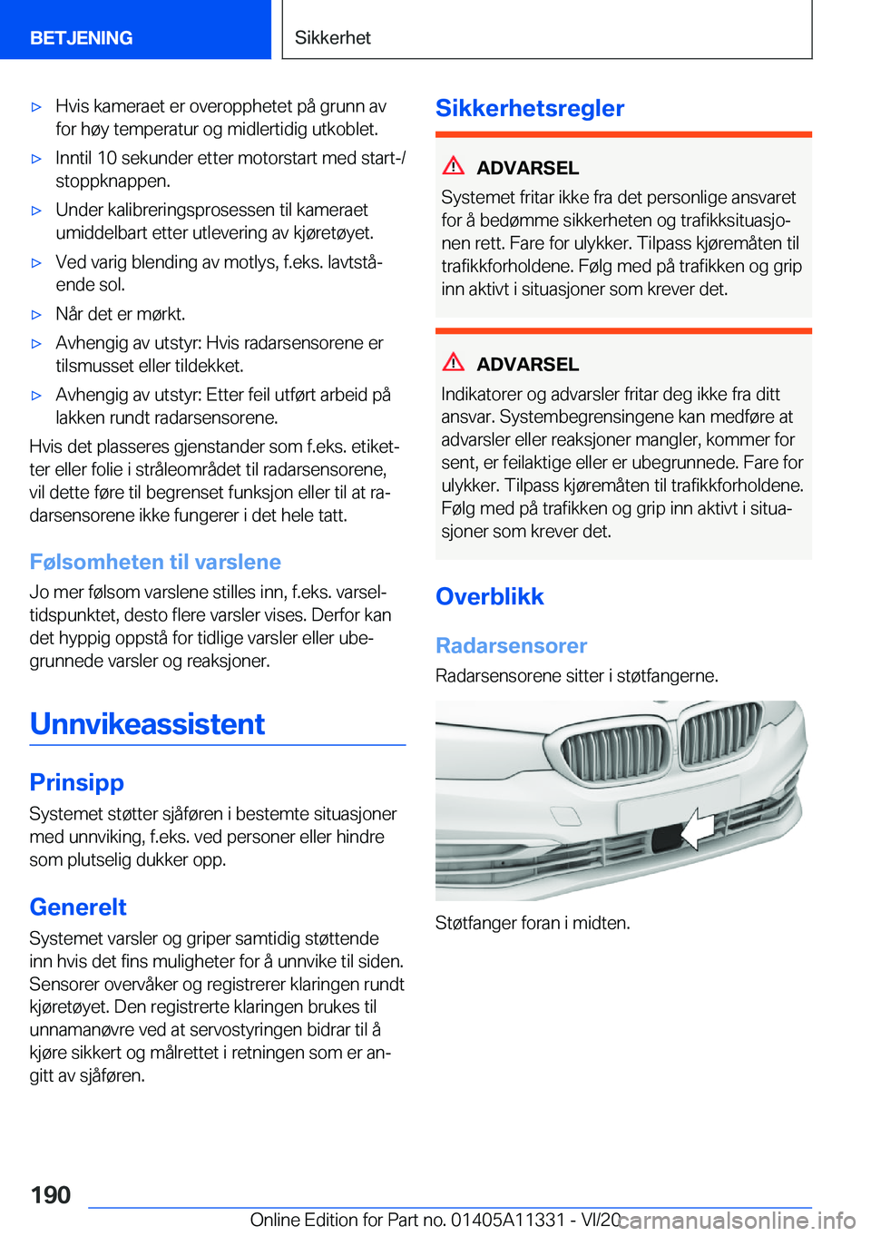 BMW 5 SERIES 2021  InstruksjonsbØker (in Norwegian) 'x�H�v�i�s��k�a�m�e�r�a�e�t��e�r��o�v�e�r�o�p�p�h�e�t�e�t��p�å��g�r�u�n�n��a�v�f�o�r��h�