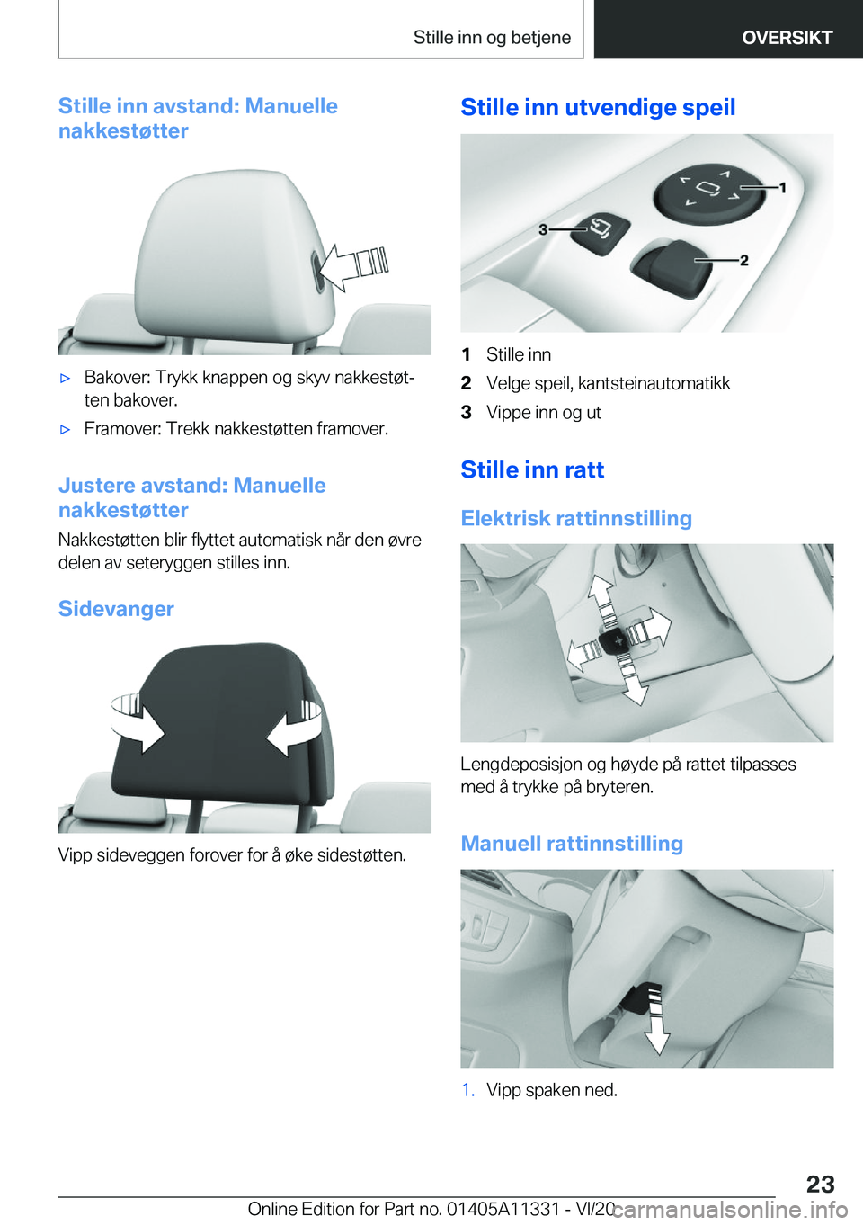 BMW 5 SERIES 2021  InstruksjonsbØker (in Norwegian) �S�t�i�l�l�e��i�n�n��a�v�s�t�a�n�d�:��M�a�n�u�e�l�l�e
�n�a�k�k�e�s�t�