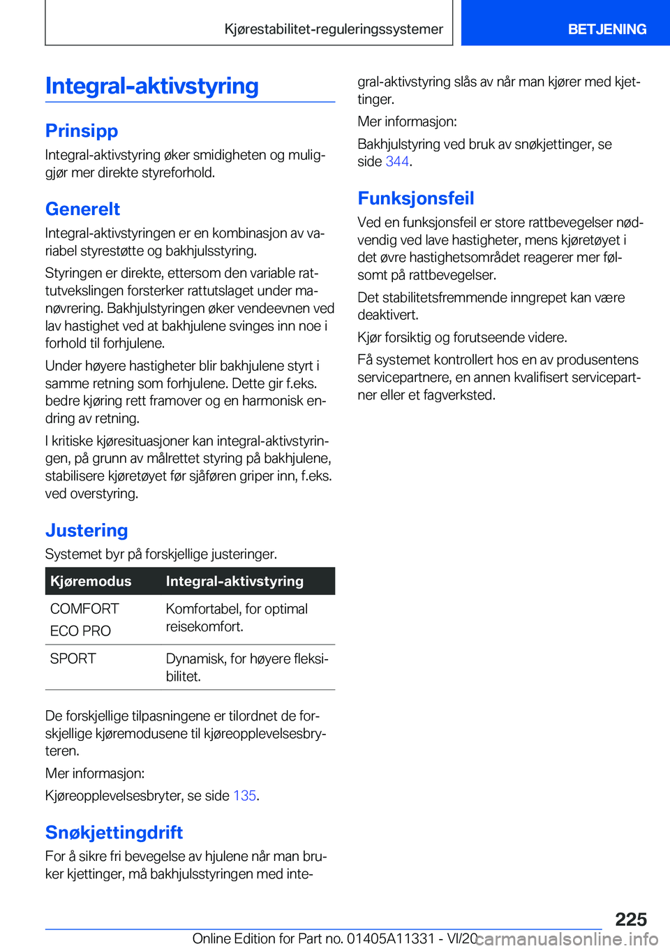 BMW 5 SERIES 2021  InstruksjonsbØker (in Norwegian) �I�n�t�e�g�r�a�l�-�a�k�t�i�v�s�t�y�r�i�n�g
�P�r�i�n�s�i�p�p
�I�n�t�e�g�r�a�l�-�a�k�t�i�v�s�t�y�r�i�n�g��