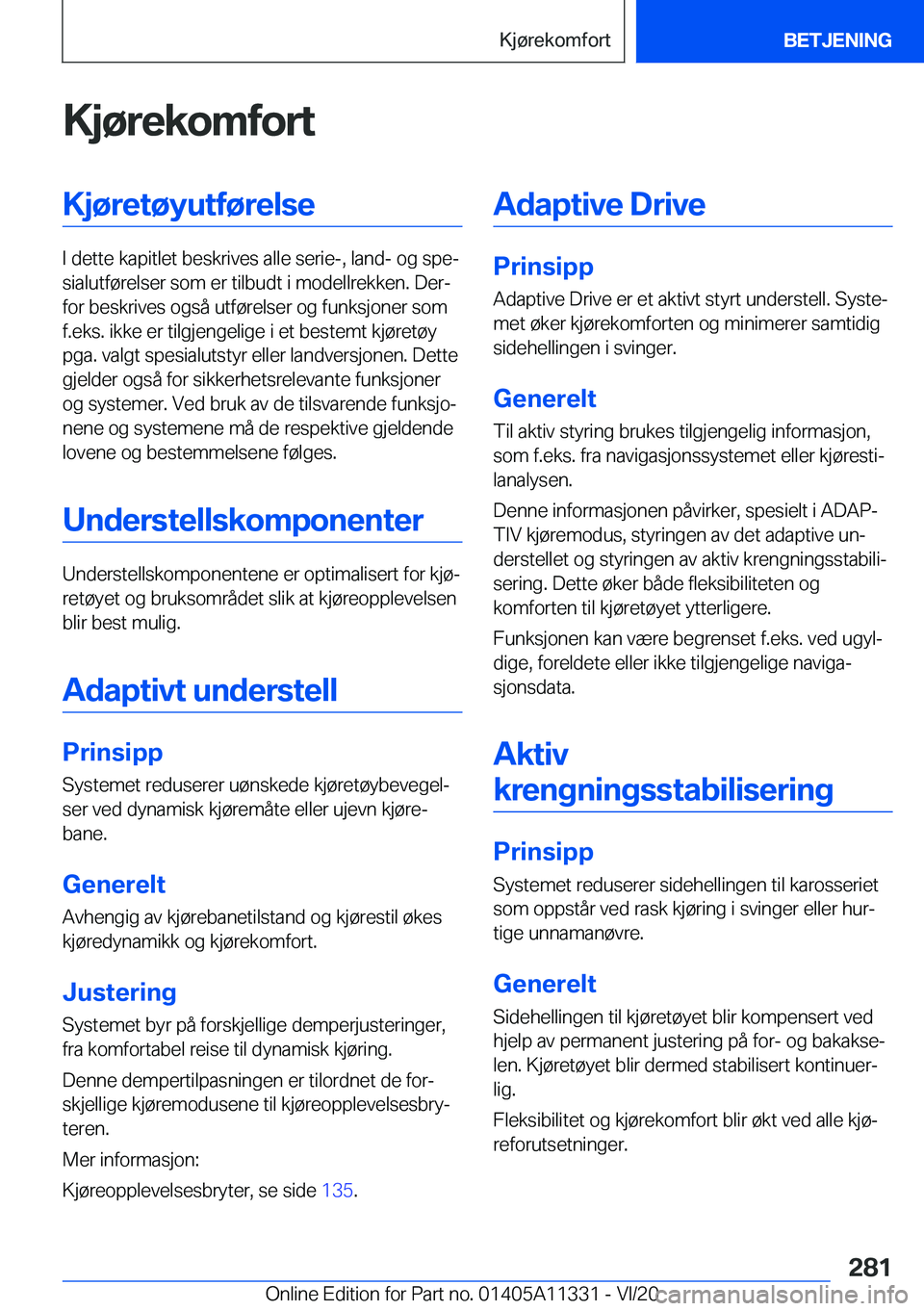 BMW 5 SERIES 2021  InstruksjonsbØker (in Norwegian) �K�j�