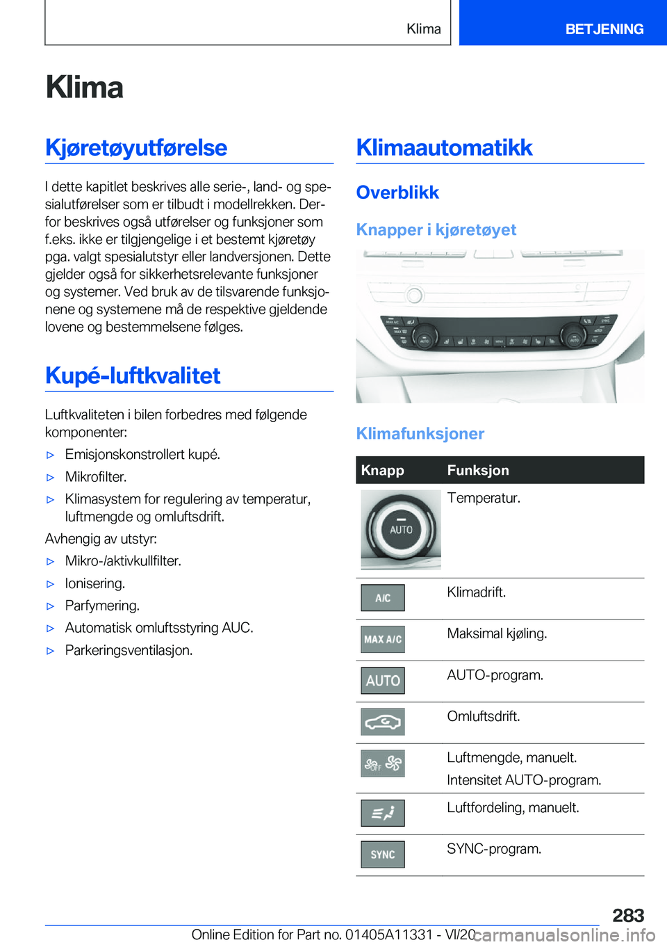 BMW 5 SERIES 2021  InstruksjonsbØker (in Norwegian) �K�l�i�m�a�K�j�