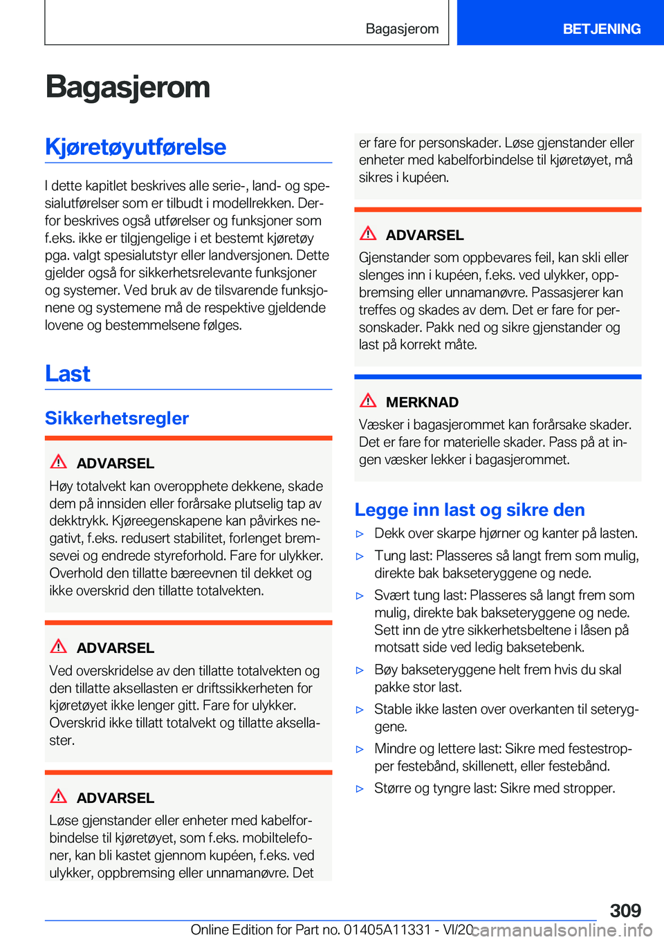 BMW 5 SERIES 2021  InstruksjonsbØker (in Norwegian) �B�a�g�a�s�j�e�r�o�m�K�j�