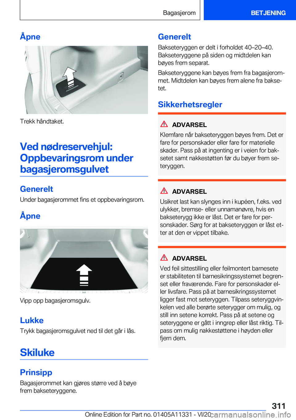 BMW 5 SERIES 2021  InstruksjonsbØker (in Norwegian) �