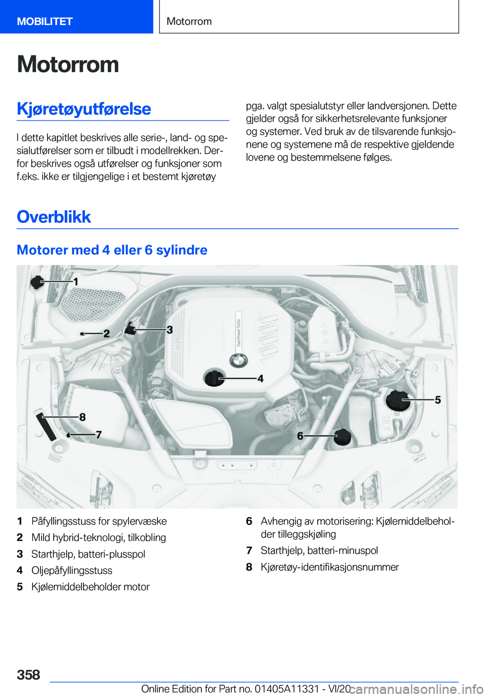 BMW 5 SERIES 2021  InstruksjonsbØker (in Norwegian) �M�o�t�o�r�r�o�m�K�j�