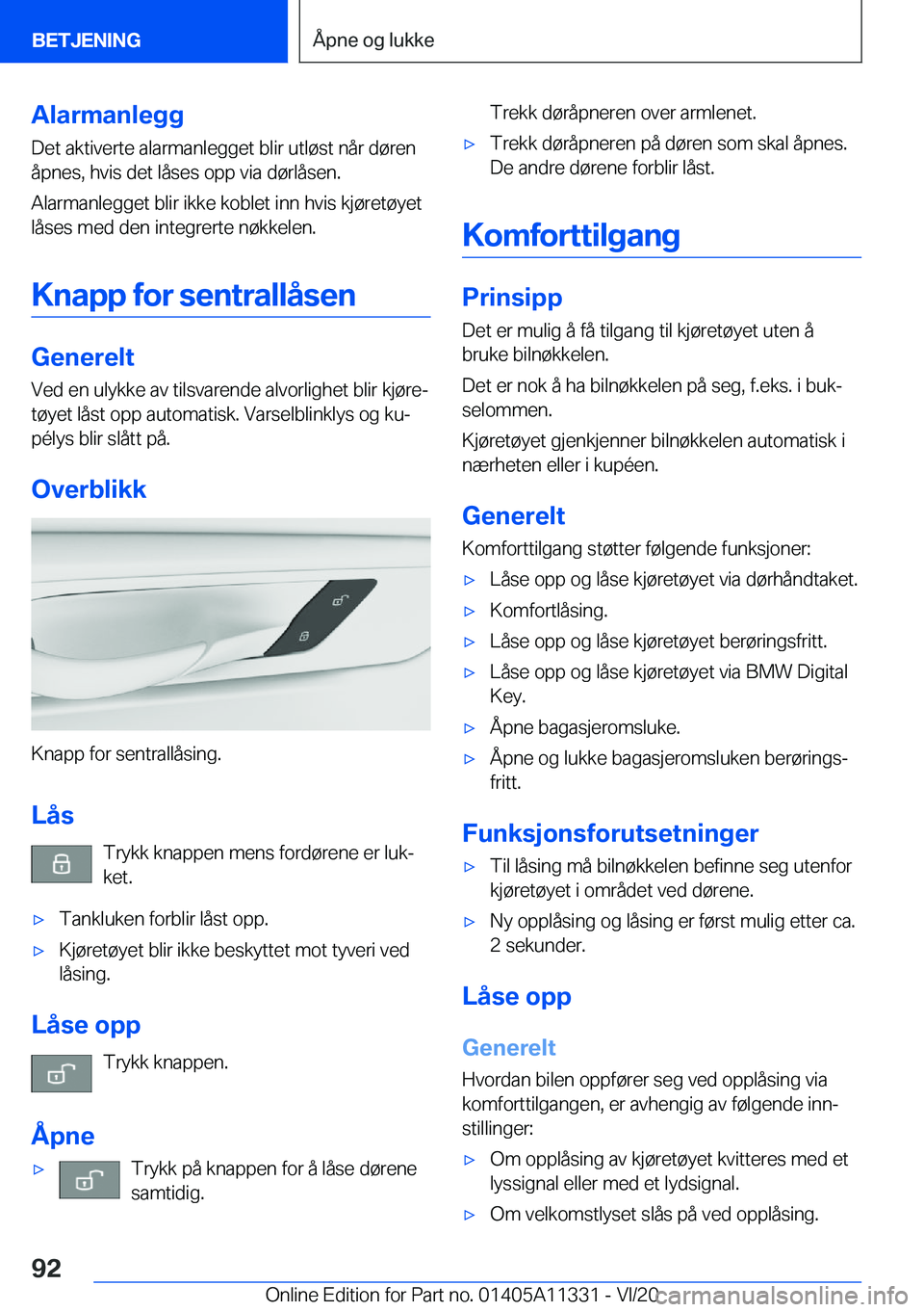 BMW 5 SERIES 2021  InstruksjonsbØker (in Norwegian) �A�l�a�r�m�a�n�l�e�g�g�D�e�t��a�k�t�i�v�e�r�t�e��a�l�a�r�m�a�n�l�e�g�g�e�t��b�l�i�r��u�t�l�