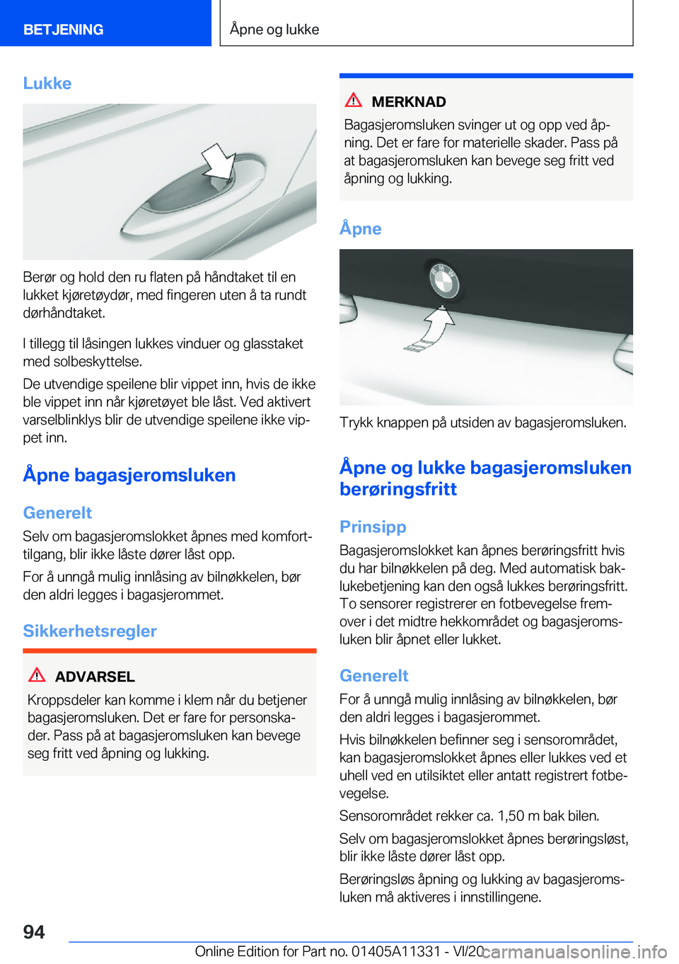 BMW 5 SERIES 2021  InstruksjonsbØker (in Norwegian) �L�u�k�k�e
�B�e�r�