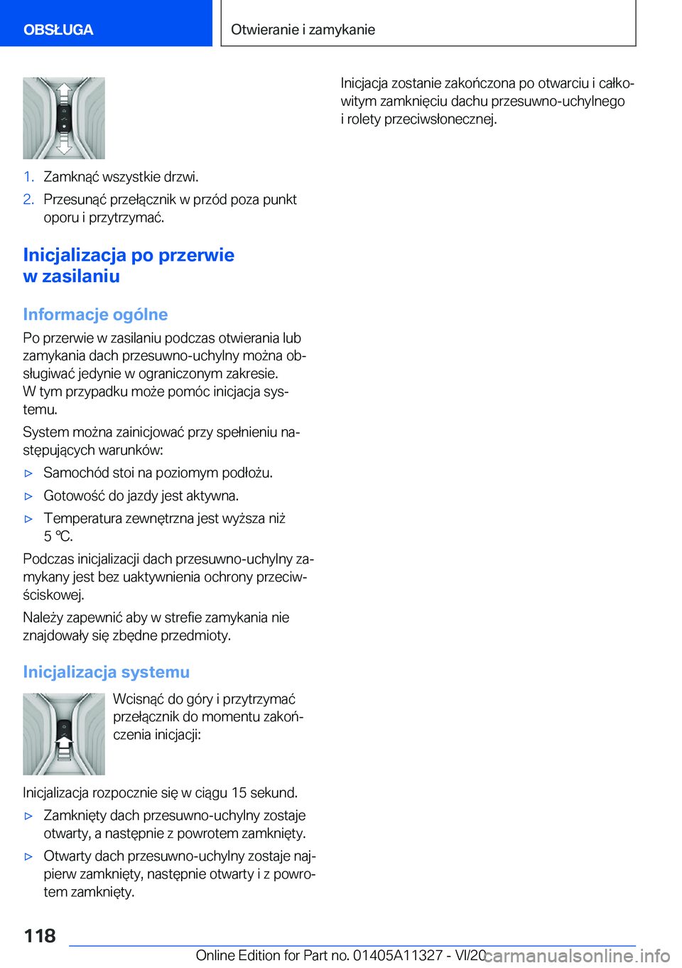 BMW 5 SERIES 2021  Instrukcja obsługi (in Polish) �1�.�Z�a�m�k�n�