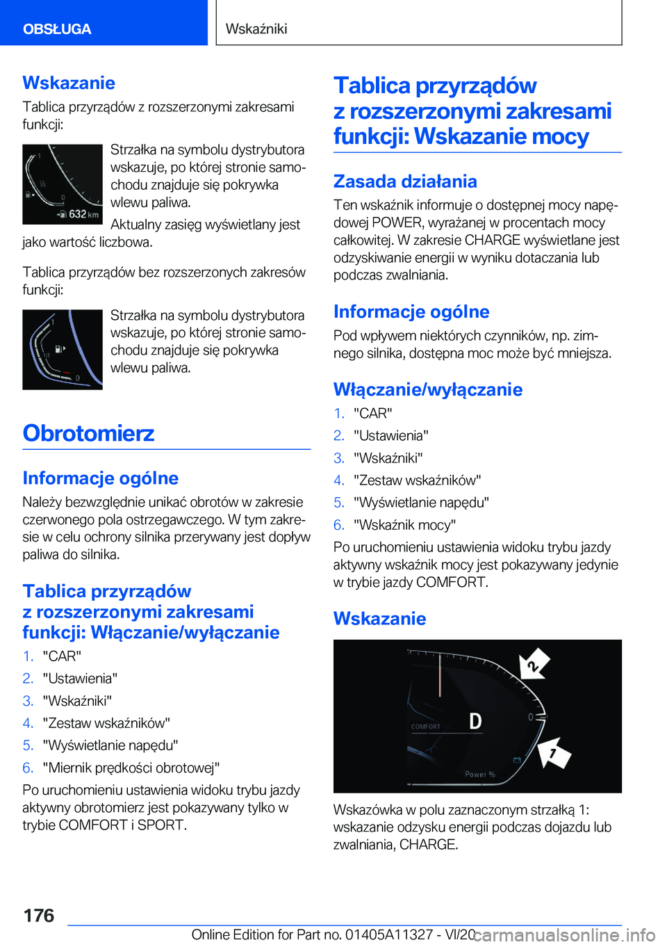 BMW 5 SERIES 2021  Instrukcja obsługi (in Polish) �W�s�k�a�z�a�n�i�e
�T�a�b�l�i�c�a��p�r�z�y�r�z�