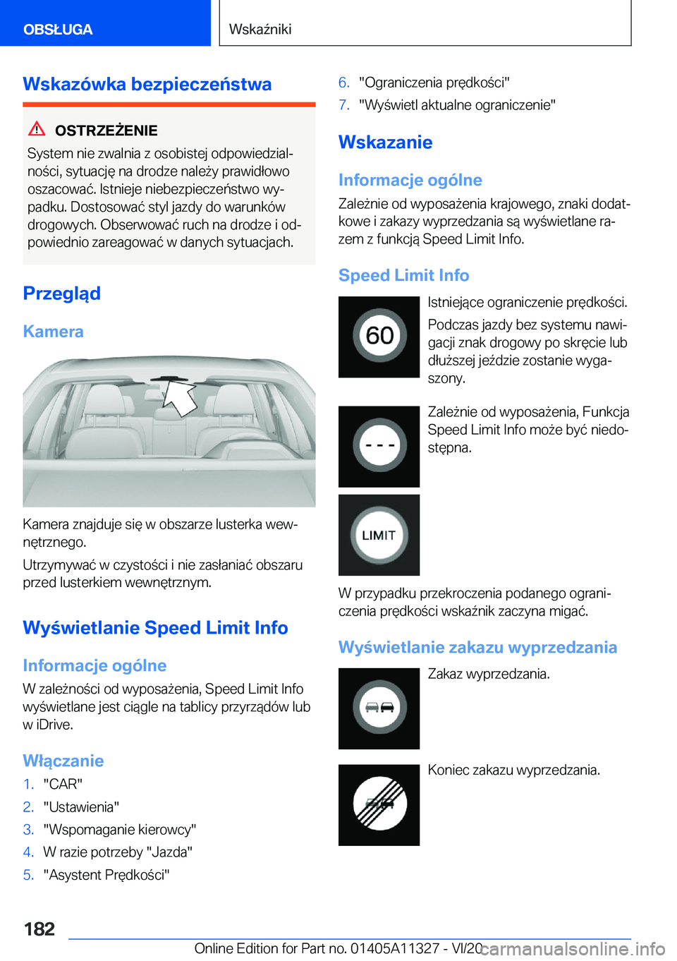 BMW 5 SERIES 2021  Instrukcja obsługi (in Polish) �W�s�k�a�z�