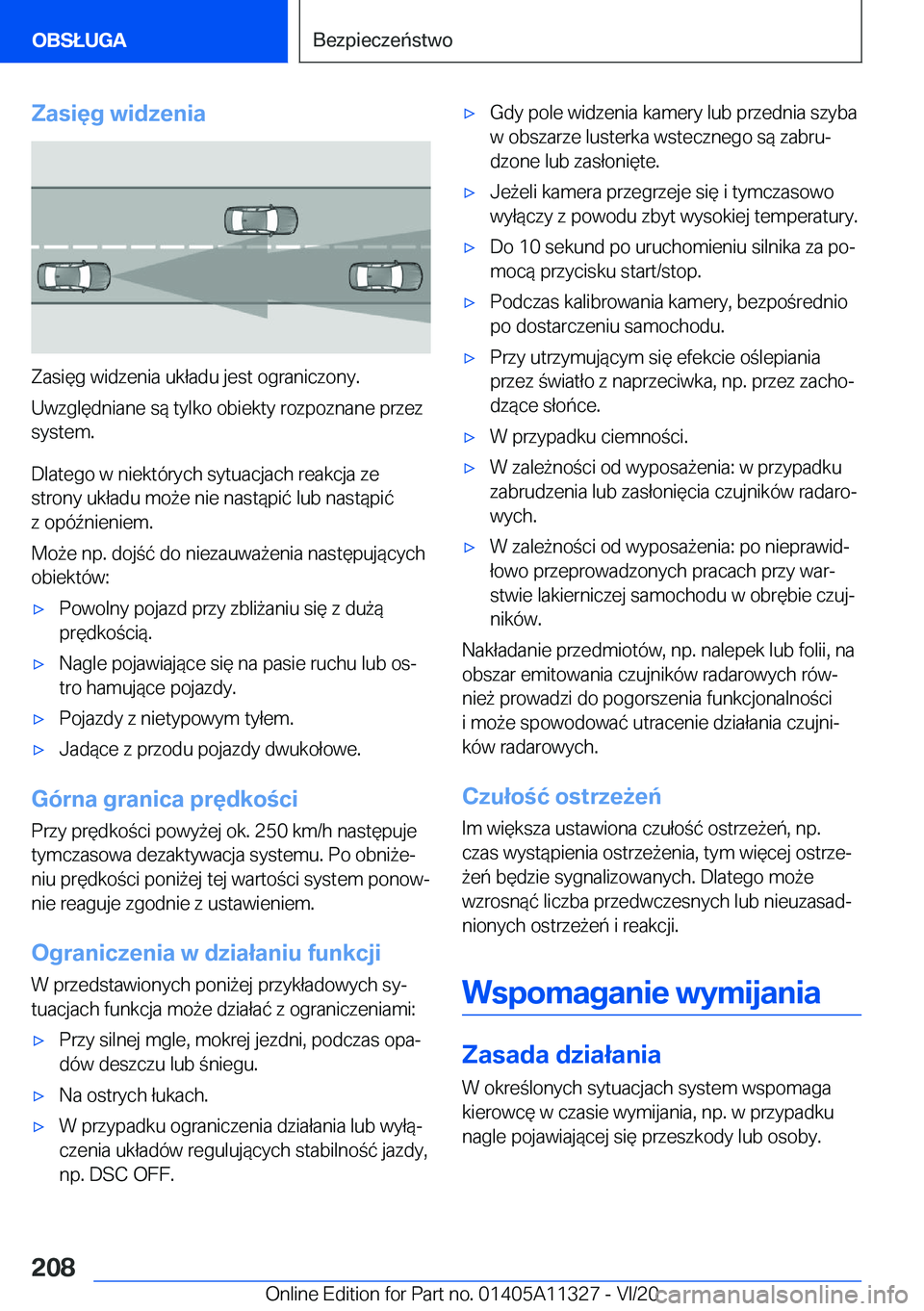 BMW 5 SERIES 2021  Instrukcja obsługi (in Polish) �Z�a�s�i�