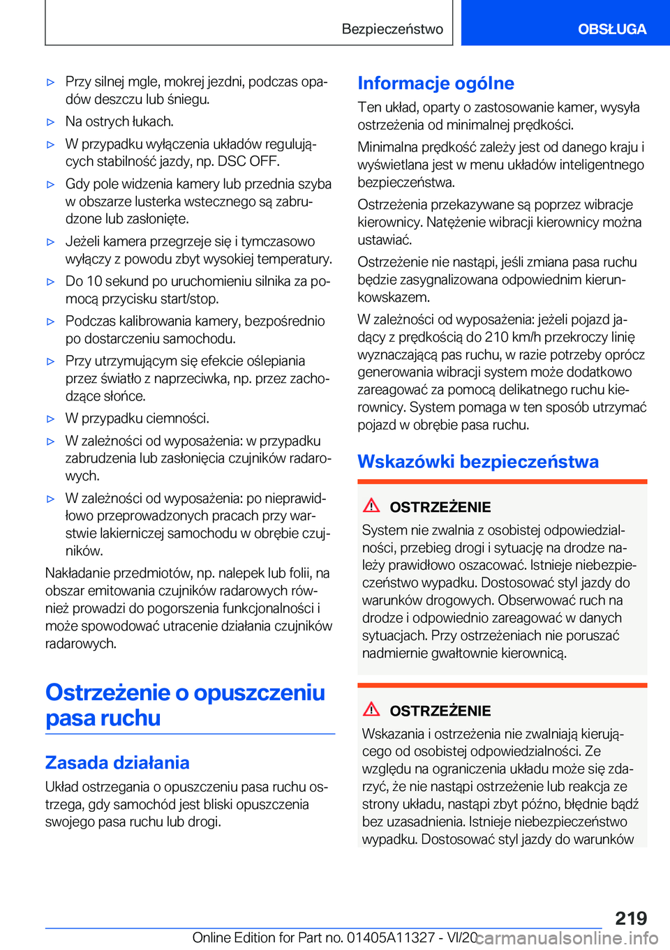BMW 5 SERIES 2021  Instrukcja obsługi (in Polish) 'x�P�r�z�y��s�i�l�n�e�j��m�g�l�e�,��m�o�k�r�e�j��j�e�z�d�n�i�,��p�o�d�c�z�a�s��o�p�aj
�d�