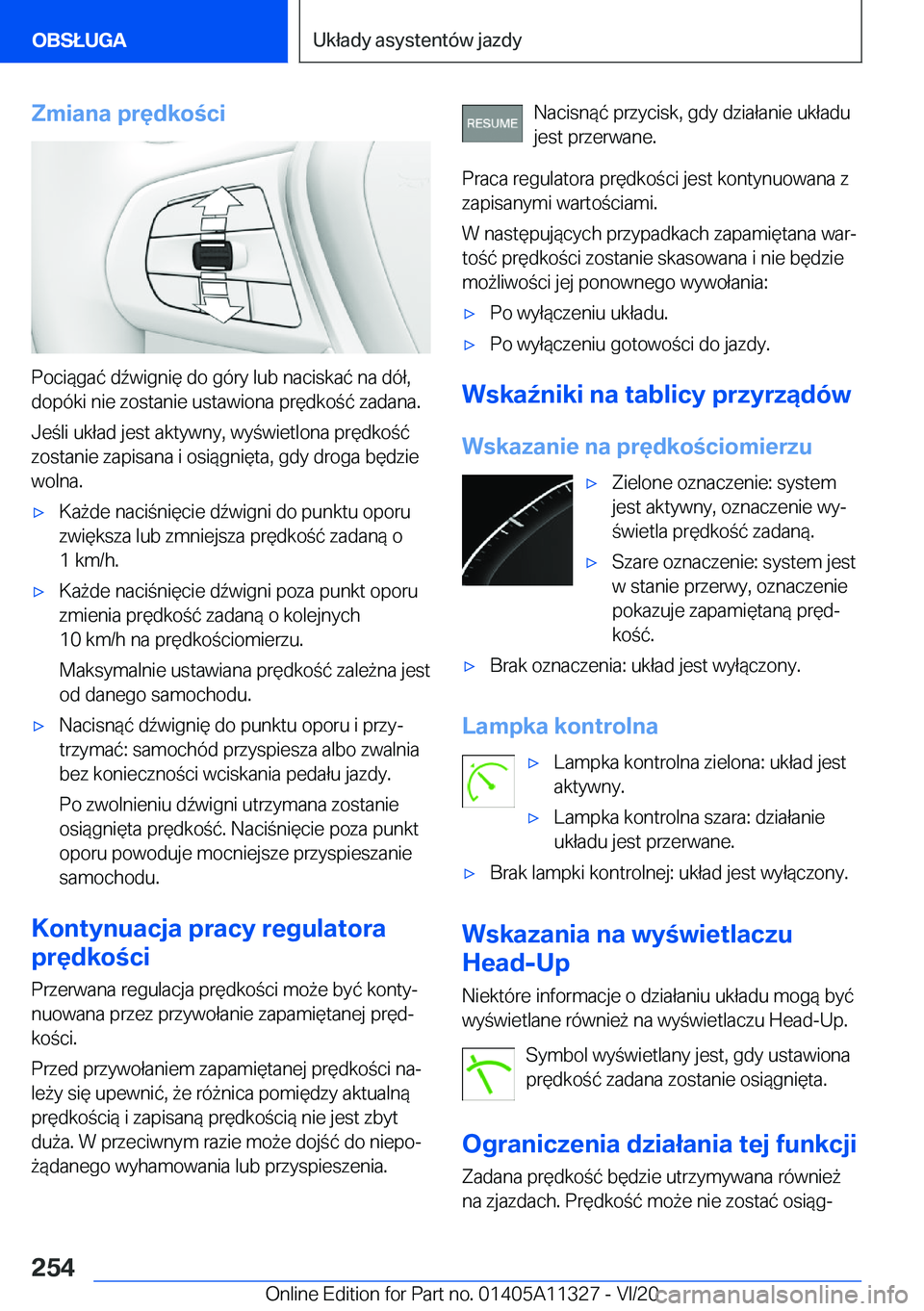 BMW 5 SERIES 2021  Instrukcja obsługi (in Polish) �Z�m�i�a�n�a��p�r�