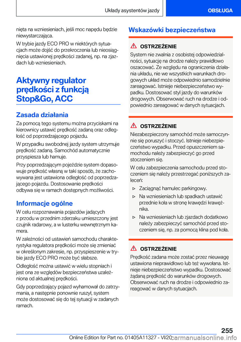 BMW 5 SERIES 2021  Instrukcja obsługi (in Polish) �n�i�