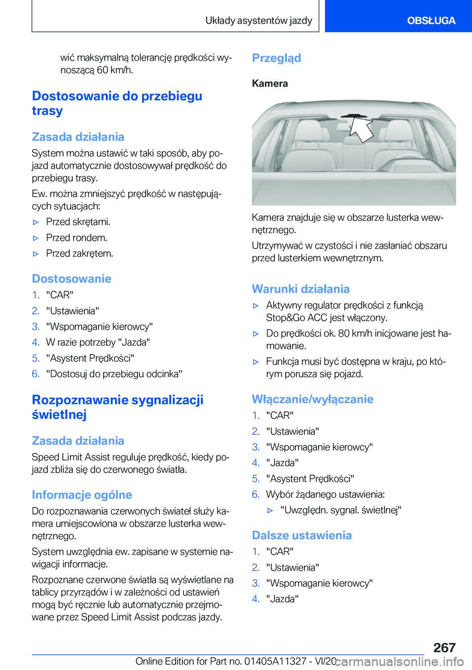 BMW 5 SERIES 2021  Instrukcja obsługi (in Polish) �w�i�