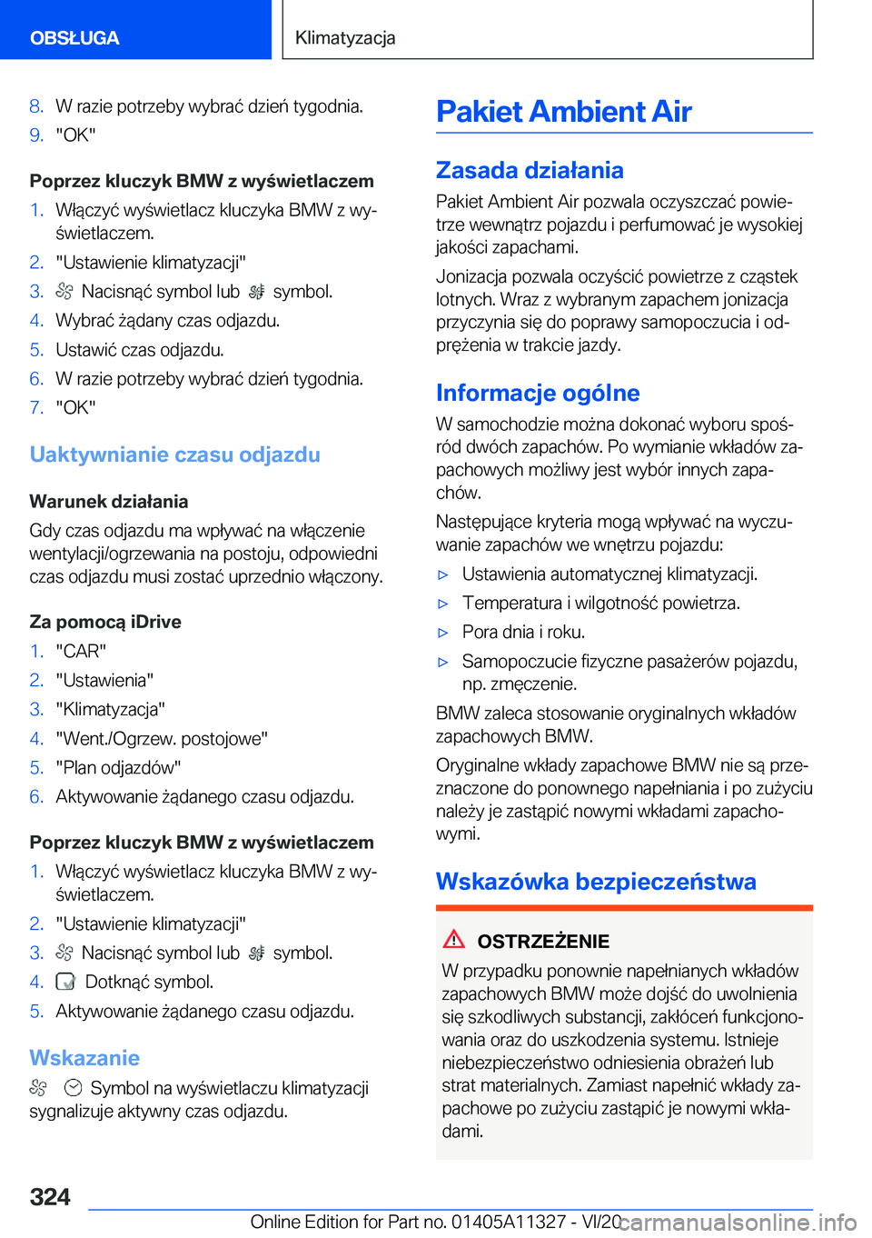 BMW 5 SERIES 2021  Instrukcja obsługi (in Polish) �8�.�W��r�a�z�i�e��p�o�t�r�z�e�b�y��w�y�b�r�a�