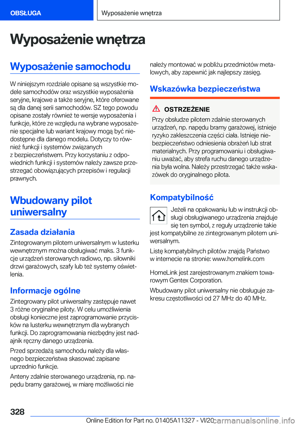 BMW 5 SERIES 2021  Instrukcja obsługi (in Polish) �W�y�p�o�s�a9�e�n�i�e��w�n�