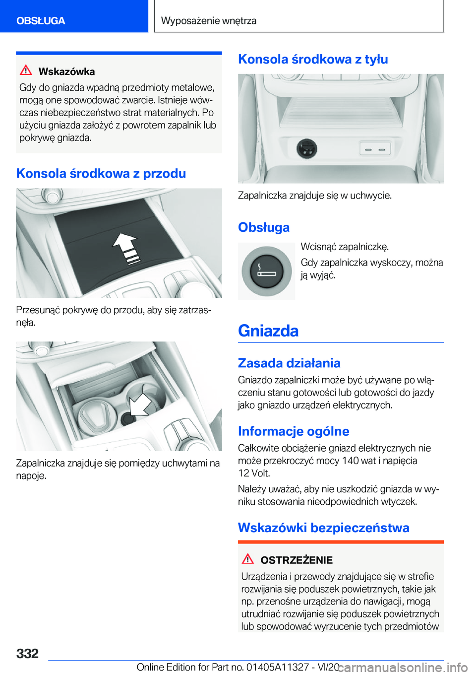 BMW 5 SERIES 2021  Instrukcja obsługi (in Polish) �W�s�k�a�z�