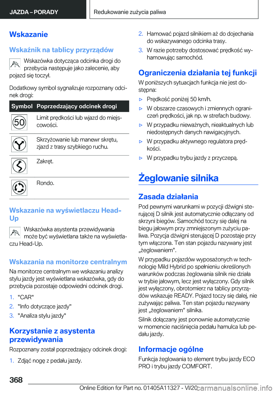 BMW 5 SERIES 2021  Instrukcja obsługi (in Polish) �W�s�k�a�z�a�n�i�e
�W�s�k�a7�n�i�k��n�a��t�a�b�l�i�c�y��p�r�z�y�r�z�ą�d�