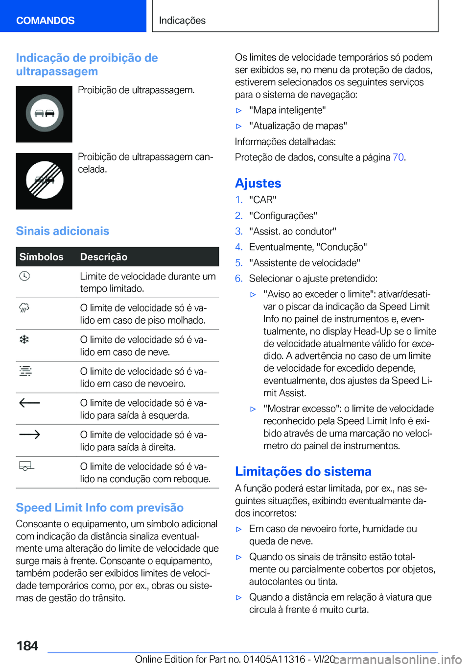 BMW 5 SERIES 2021  Manual do condutor (in Portuguese) �I�n�d�i�c�a�