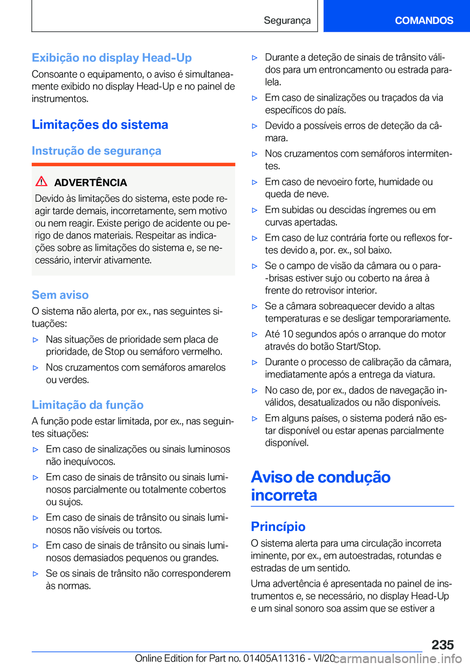 BMW 5 SERIES 2021  Manual do condutor (in Portuguese) �E�x�i�b�i�