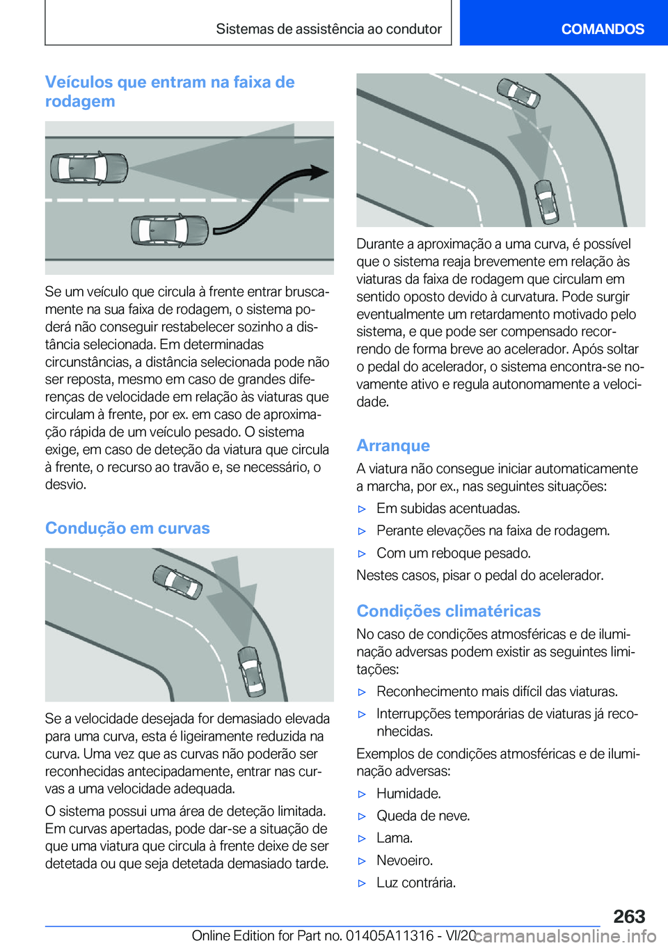 BMW 5 SERIES 2021  Manual do condutor (in Portuguese) �V�e�