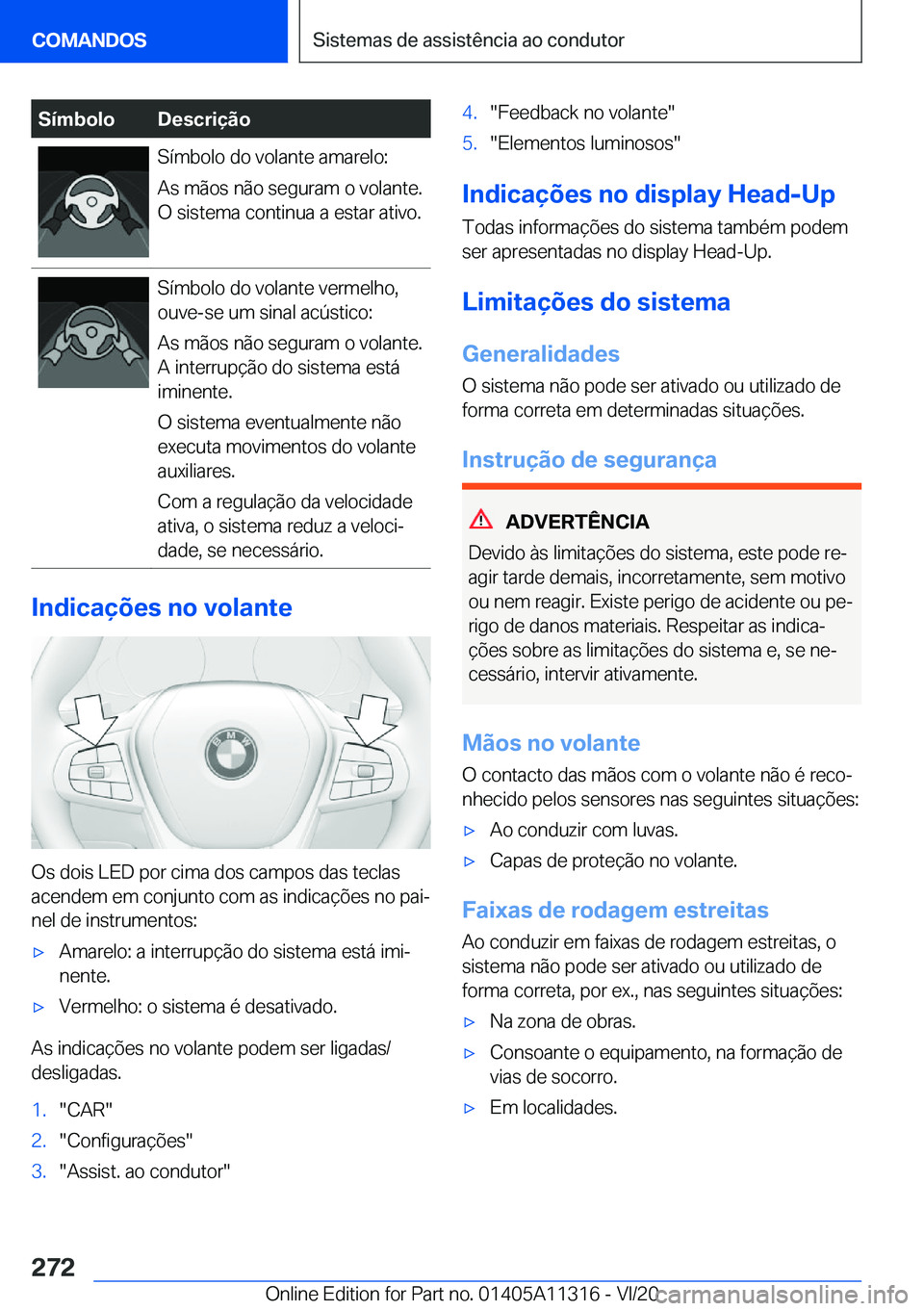 BMW 5 SERIES 2021  Manual do condutor (in Portuguese) �S�