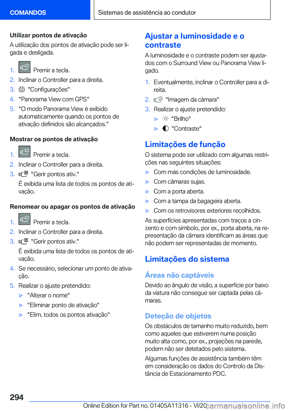 BMW 5 SERIES 2021  Manual do condutor (in Portuguese) �U�t�i�l�i�z�a�r��p�o�n�t�o�s��d�e��a�t�i�v�a�