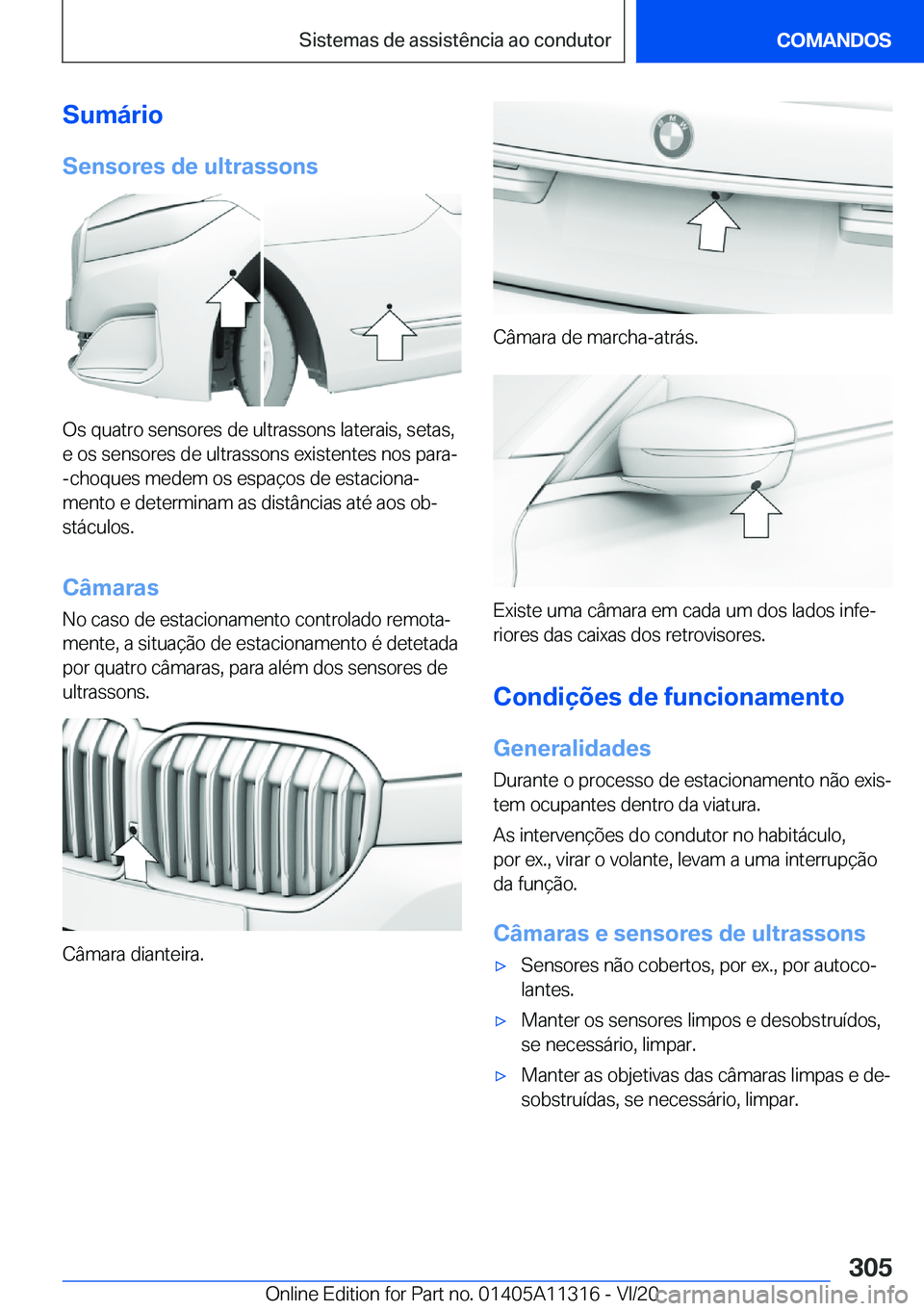 BMW 5 SERIES 2021  Manual do condutor (in Portuguese) �S�u�m�á�r�i�o�S�e�n�s�o�r�e�s��d�e��u�l�t�r�a�s�s�o�n�s
�O�s��q�u�a�t�r�o��s�e�n�s�o�r�e�s��d�e��u�l�t�r�a�s�s�o�n�s��l�a�t�e�r�a�i�s�,��s�e�t�a�s�,�e��o�s��s�e�n�s�o�r�e�s��d�e��u�l�t�r