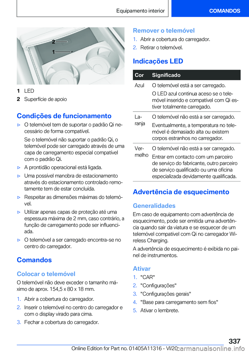 BMW 5 SERIES 2021  Manual do condutor (in Portuguese) �1�L�E�D�2�S�u�p�e�r�f�
