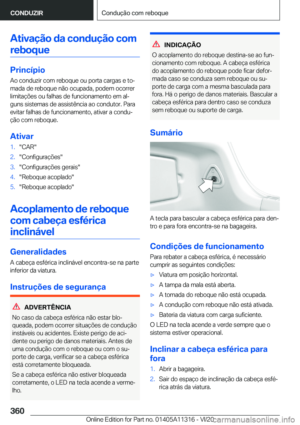 BMW 5 SERIES 2021  Manual do condutor (in Portuguese) �A�t�i�v�a�