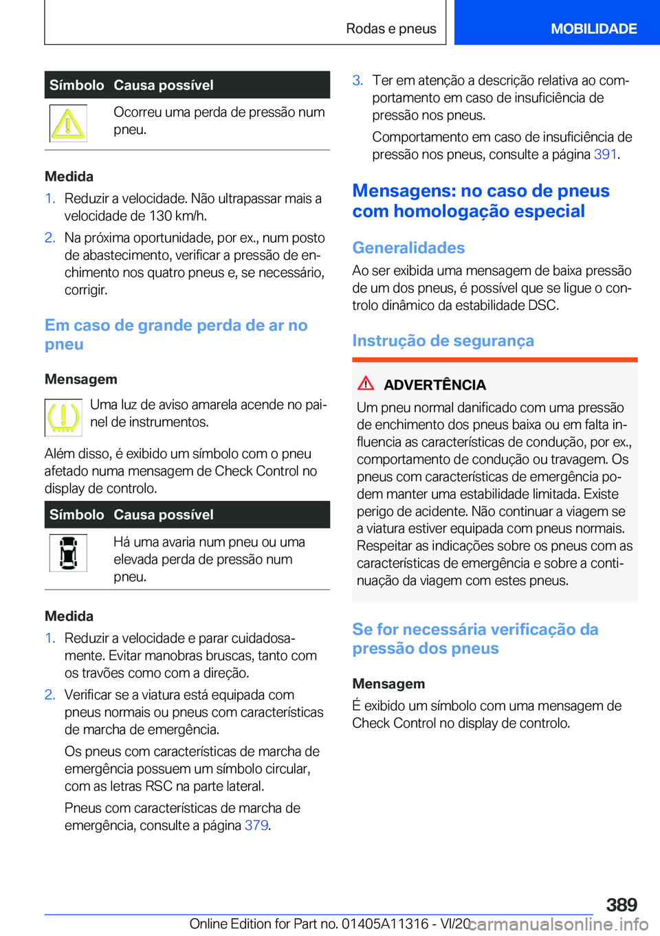 BMW 5 SERIES 2021  Manual do condutor (in Portuguese) �S�